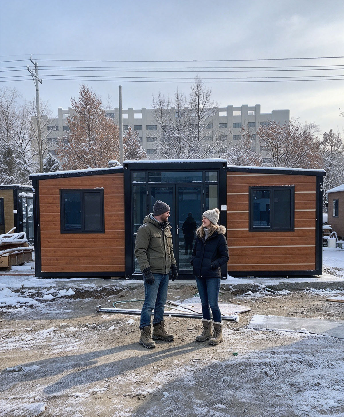 Into Kazakhstan: Our Cold-Resistant Foldable Prefab House, Field Display for Frigid Conditions!