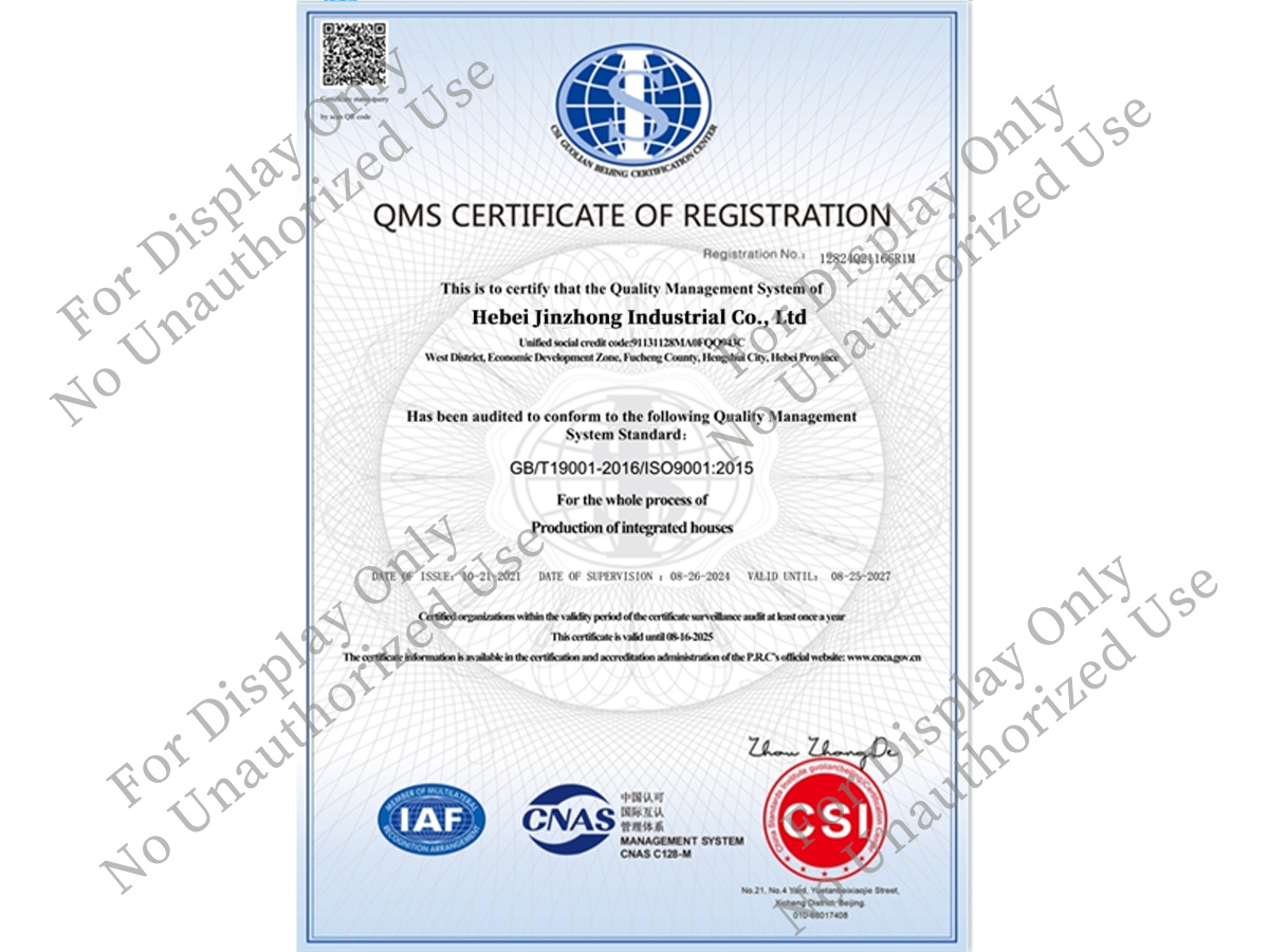 Full Product Quality & Safety System Certification