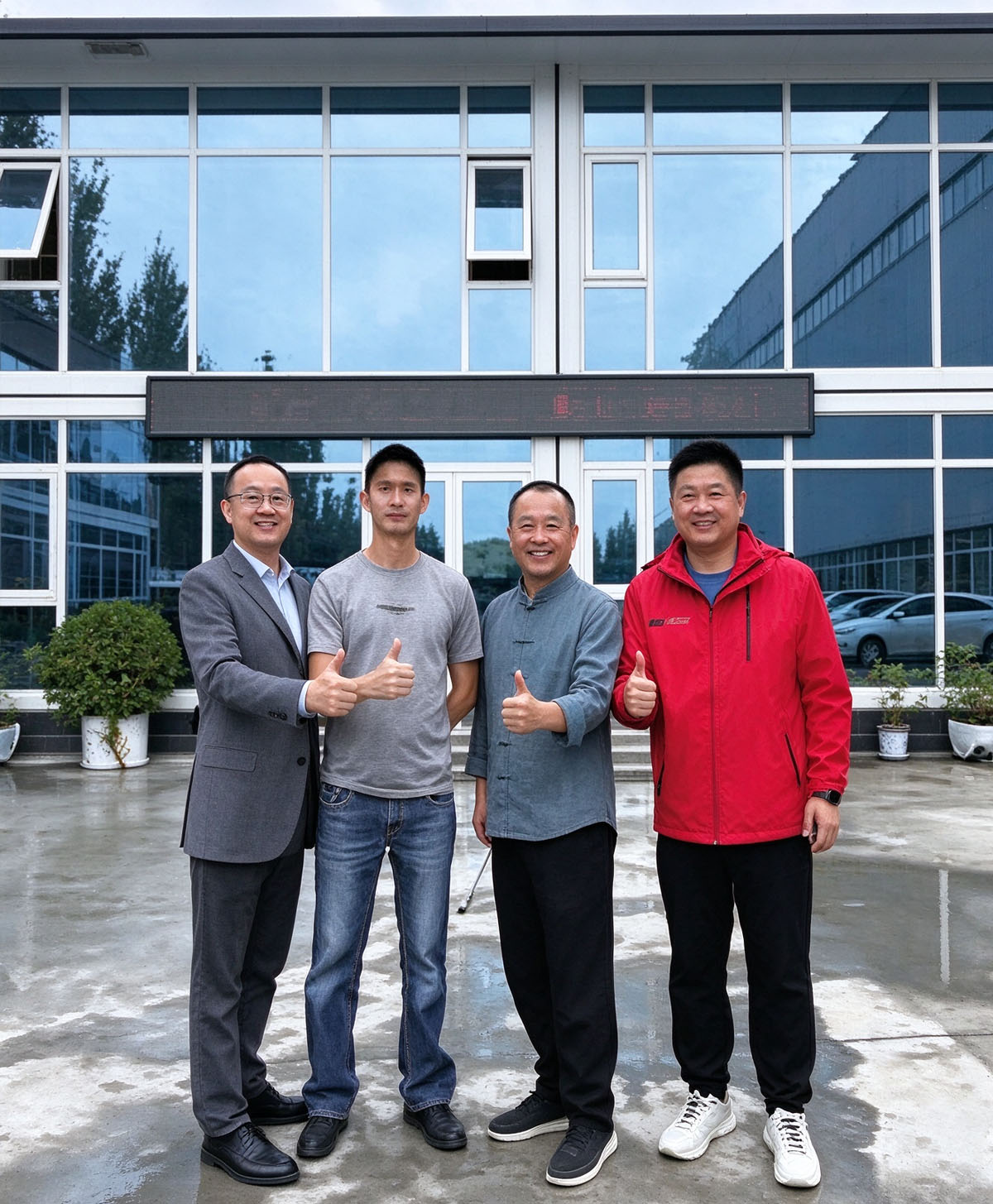 Singaporean clients visited us for inspection! Our modular container house products have won high recognition from the Singaporean clients!