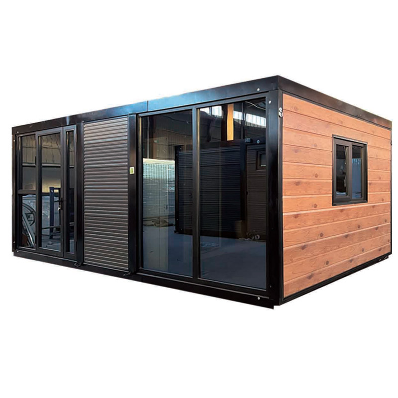 10ft Flat-Roof Double-Wing Foldable House, Compact & Space-Saving, Single-Room Temporary Cabin for Scenic Sites