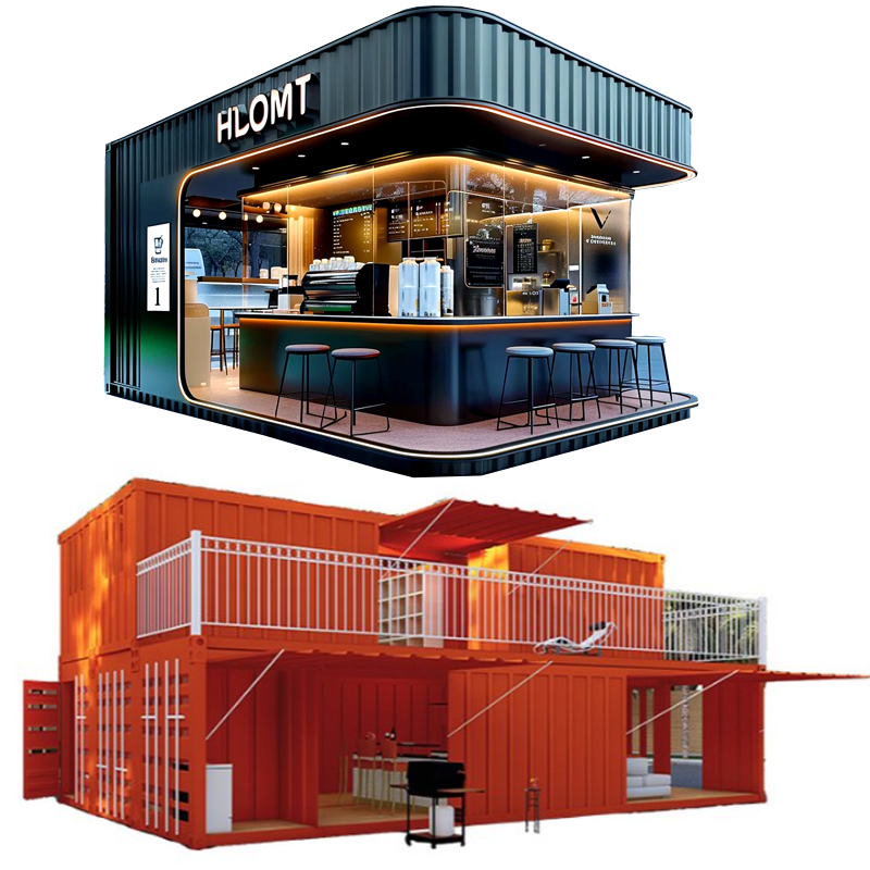 Custom Container Shop, Convenience Store, Scenic Spot Retail Kiosk, Mobile House for Bubble Tea Shop, Café & Store, Livable with Water & Electricity, Fully Customizable